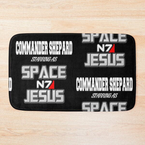 Item preview, Commander Shepard is Space Jesus designed and sold by Kadeda.