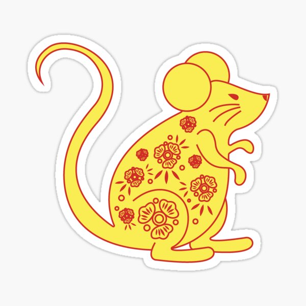 Rat doré Sticker