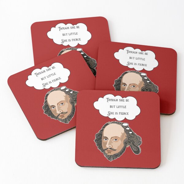 Item preview, Aunque sea pequeña, es feroz, cita de William Shakespeare designed and sold by emmafifield.