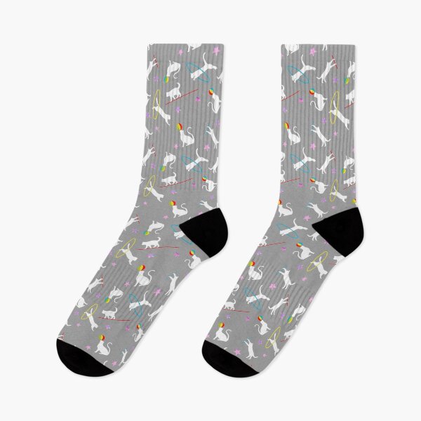 Item preview, Acrobatic Cats in Gray designed and sold by The Wellington Boot.