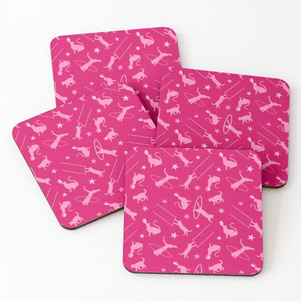 Item preview, Acrobatic Cats in Pink designed and sold by The Wellington Boot.