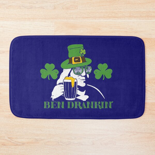 Item preview, Ben Drankin Beer Lover Party Hard in Leprechaun hat in Shamrock Sunglasses Funny St Patricks Day Green Lucky Clover Leaves  designed and sold by alenaz.