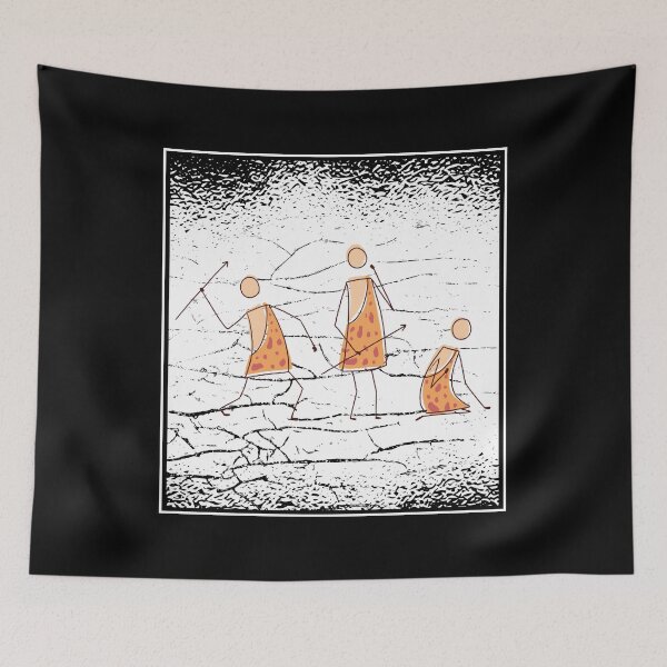 Item preview, Stone Age people stick figure. designed and sold by emphatic.
