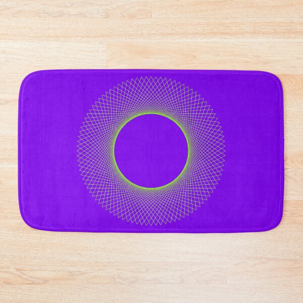 Item preview, Curve Stitching in a circle, green on purple designed and sold by Raymond Gilford.