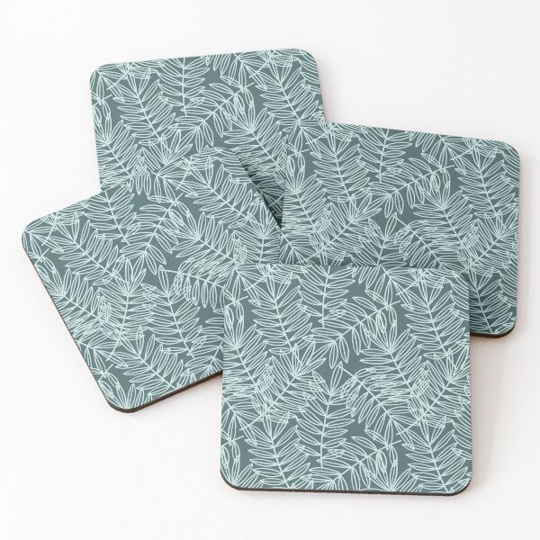 Item preview, Tropical Palm Fronds in Pine and Mint designed and sold by carabara.
