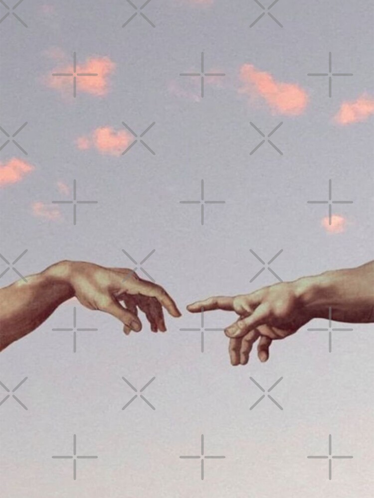 "TwoHand Aesthetic Wallpaper " iPhone Case & Cover by