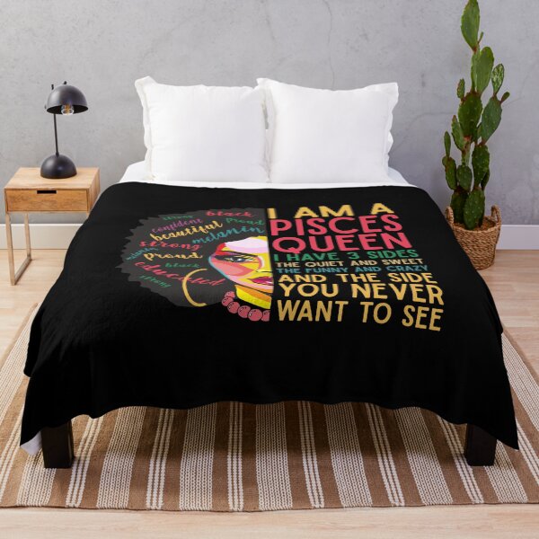Item preview, I Am A Pisces Queen Proud African American Woman Natural Hair Inspirational Quote Birthday Gift designed and sold by alenaz.