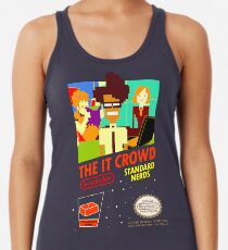 The IT Crowd NES game Racerback Tank Top