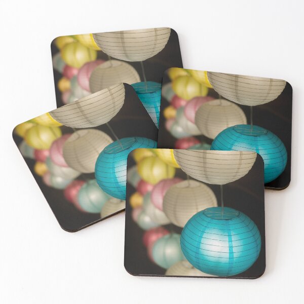 Item preview, Colorful Festive Paper Lanterns at Night designed and sold by marthadoom.