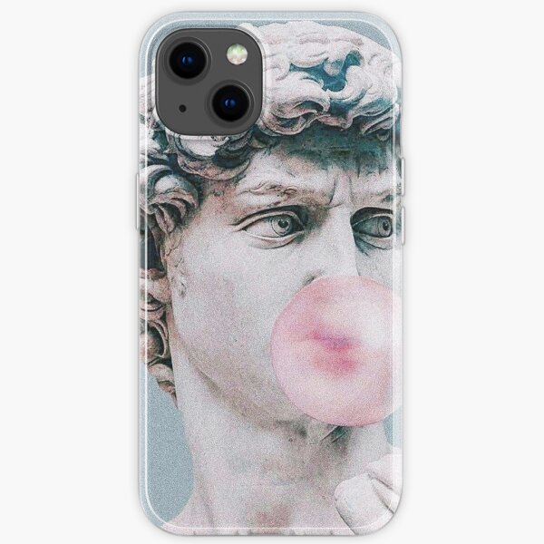 Greek statue chewing gum iPhone Soft Case