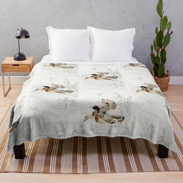 Aperçu de l'œuvre Ducks on a lake oriental artwork créée et vendue par Vintage Designs +.