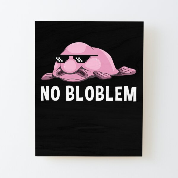 Blob Fish Mounted Print for Sale by SillyFun