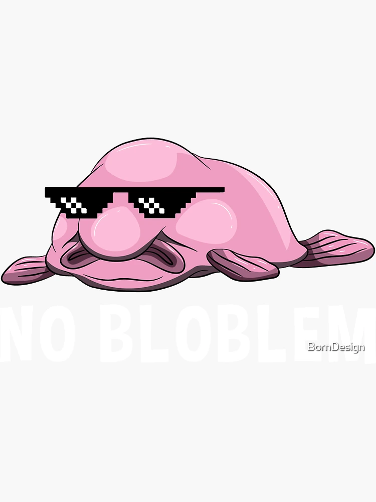 Blobfish Blob Face Sea Animal Pink Gift Idea - Blobfish - Magnet