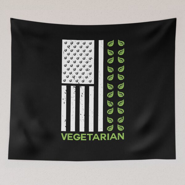 Item preview, Vegetarian US Flag USA United States designed and sold by BornDesign.