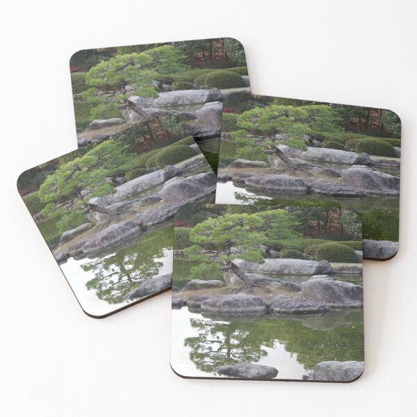 Item preview, Reflections of a tree in a Japanese garden designed and sold by cuisinecat2.