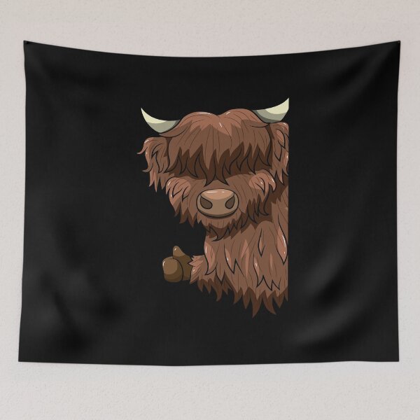 Item preview, Thumbs Up Highland Cow Heilan Cattle designed and sold by BornDesign.