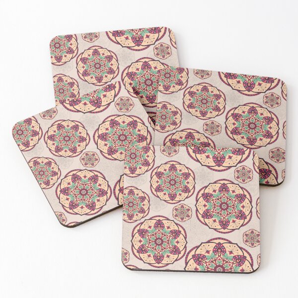 Item preview, Romantic mandala pattern designed and sold by Dorvidesign Shop.