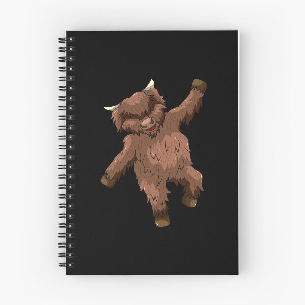 Item preview, Dancing Highland Cow Heilan Cattle designed and sold by BornDesign.