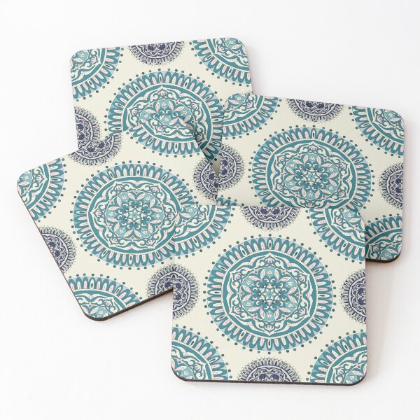 Item preview, Blue vintage mandala pattern designed and sold by Dorvidesign Shop.