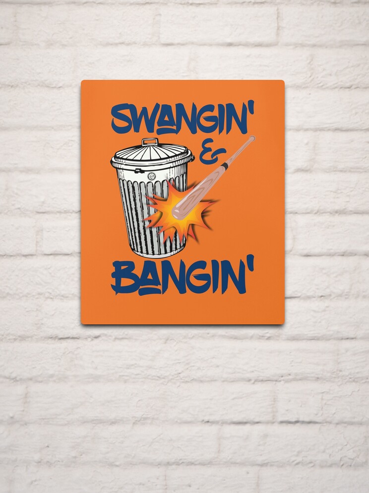 Swangin And Bangin Houston Sign Stealing Trash Can Baseball T-Shirt
