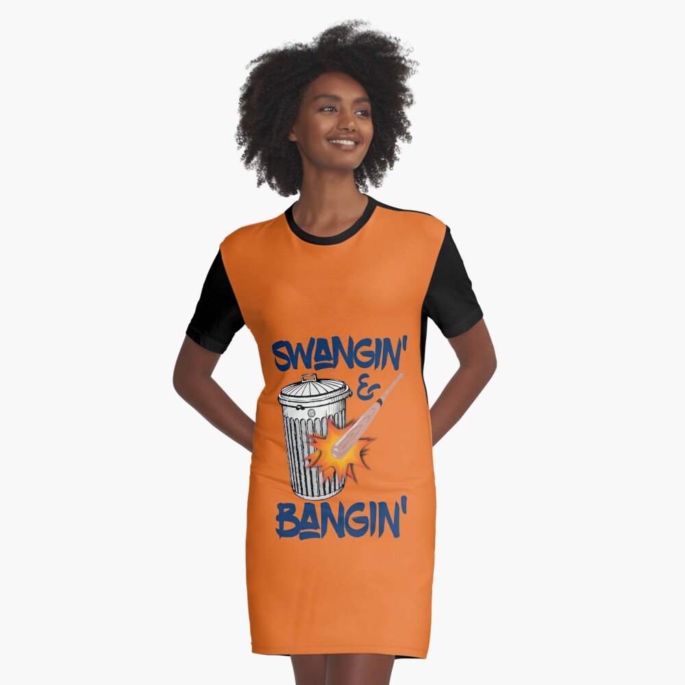 Swangin And Bangin Houston Sign Stealing Trash Can Baseball T-Shirt