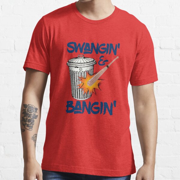 iDigBeauty Swangin & Bangin T-Shirt | Houston | Baseball | Graphic Tee | Orange Large