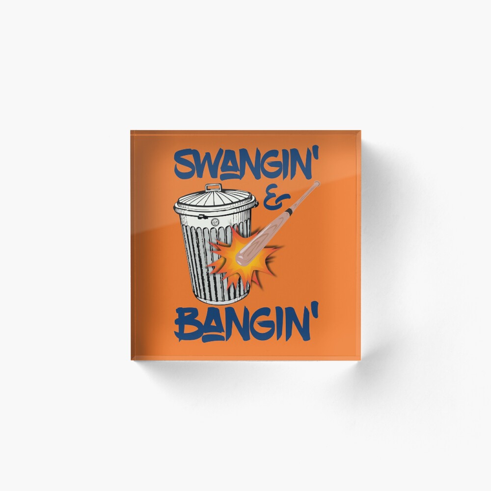 Swangin And Bangin Houston Sign Stealing Trash Can Baseball T-Shirt