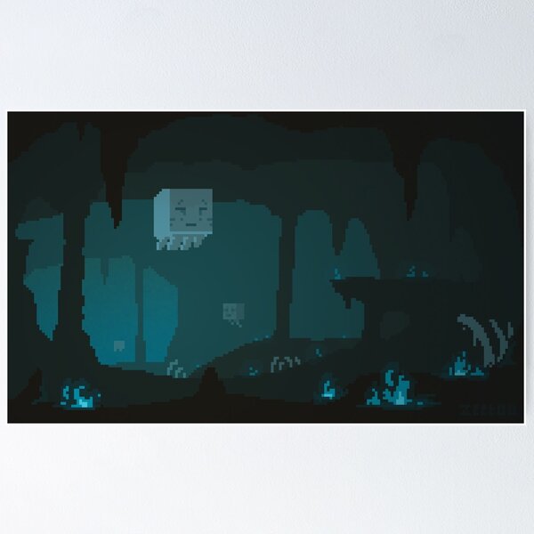 Artikel-Vorschau von Minecraft Poster - Soul Sand Valley, designt und verkauft von joGdraws.