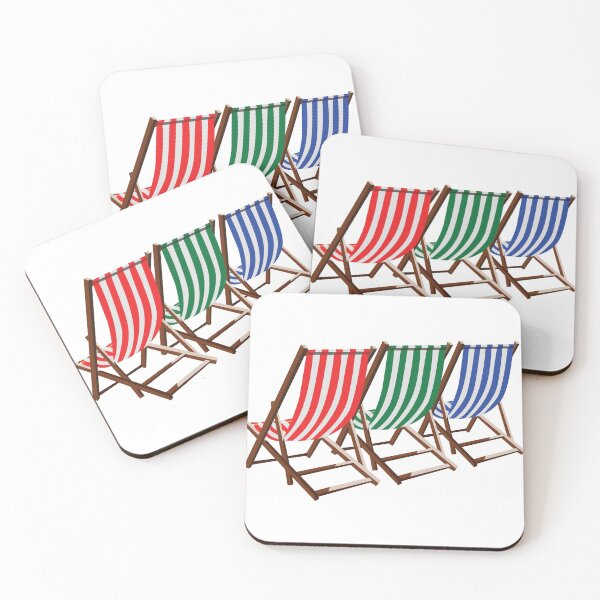 Item preview, deckchairs 3, red, green, blue designed and sold by jhojho.