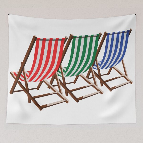 Item preview, deckchairs 3, red, green, blue designed and sold by jhojho.