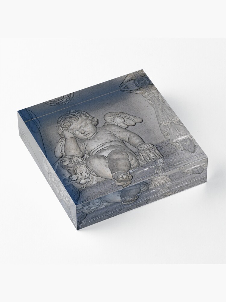 Alternate view of France. Amiens. Amiens Cathedral. Weeping Angel. Acrylic Block