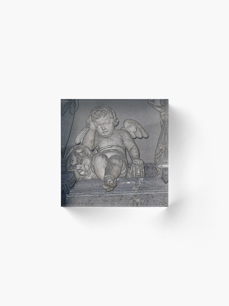 Alternate view of France. Amiens. Amiens Cathedral. Weeping Angel. Acrylic Block