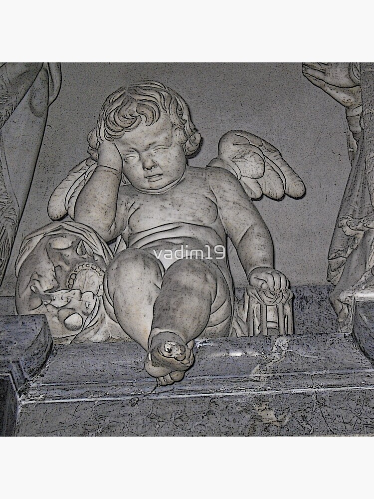France. Amiens. Amiens Cathedral. Weeping Angel. by vadim19