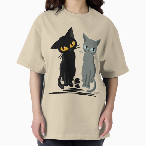 Black and gray Oversized T-Shirt