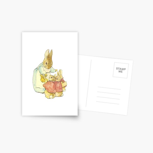 Peter rabbit, Beatrix Potter, Josephine rabbit Postcard