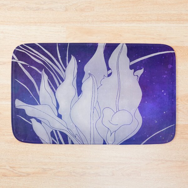 Item preview, Midnight Lilies with distressed blue and purple and stars designed and sold by WatersEdgeGal.