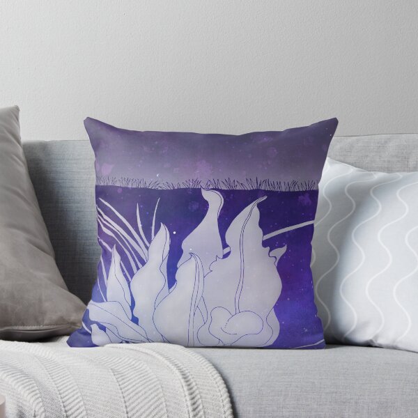 Item preview, Midnight Lilies with distressed blue and purple and stars designed and sold by WatersEdgeGal.