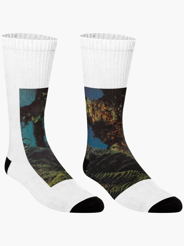 Aperçu 3 sur 5. Chaussettes avec l'œuvre VIEW créée et vendue par RICOLLAGE.