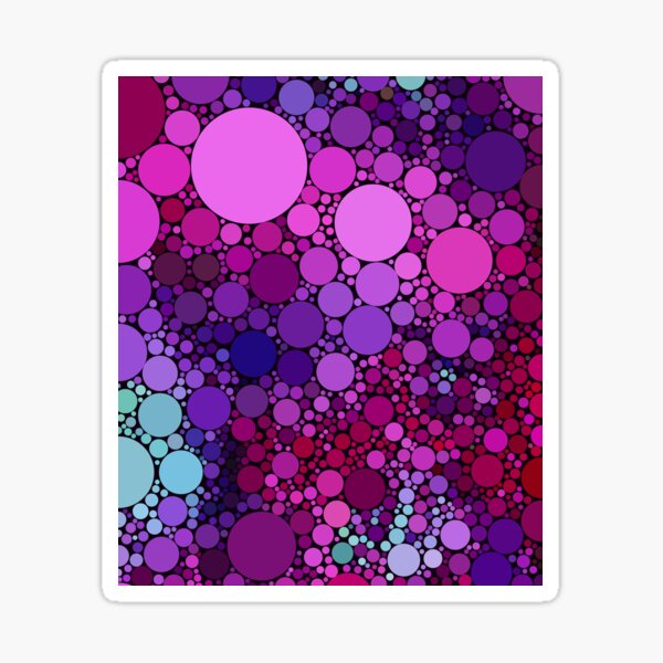 Pink Explosion Bubbles - Colorful and Bold Sticker