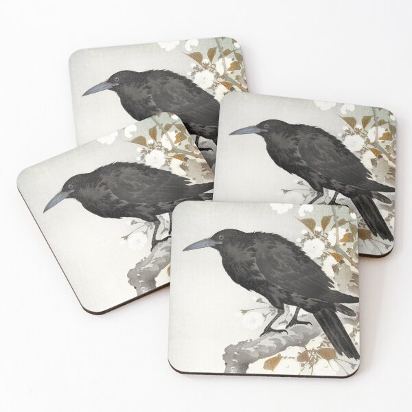 Item preview, Crow - Japanese Art 1900s designed and sold by pennyandhorse.
