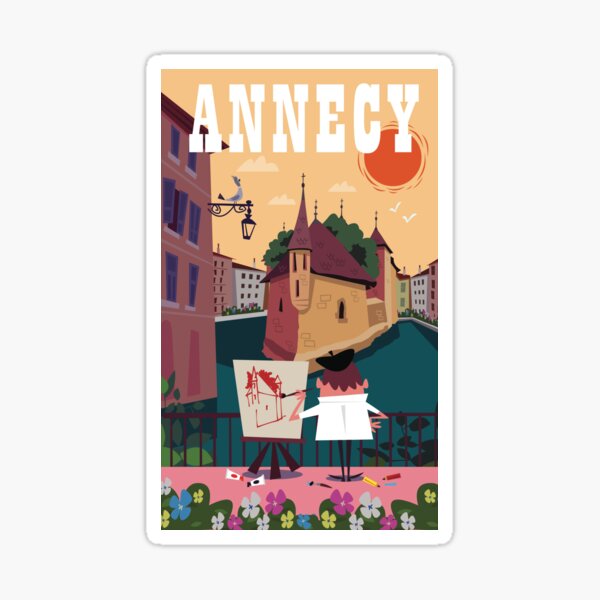 Affiche Annecy Sticker