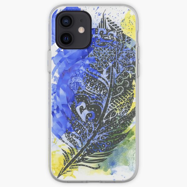 Feather of Delight - Abstract Design iPhone Soft Case