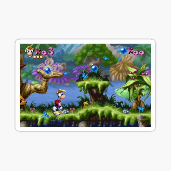 Item preview, Rayman (original) - Pink Plant Woods designed and sold by Radical-Squid.