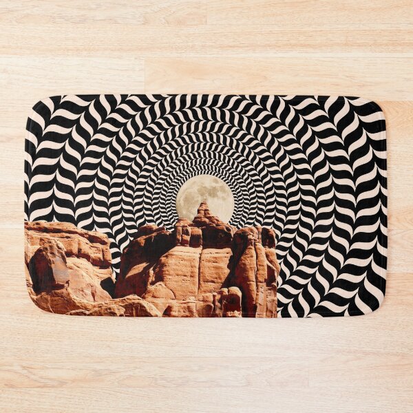 Illusionary Road Trip Bath Mat