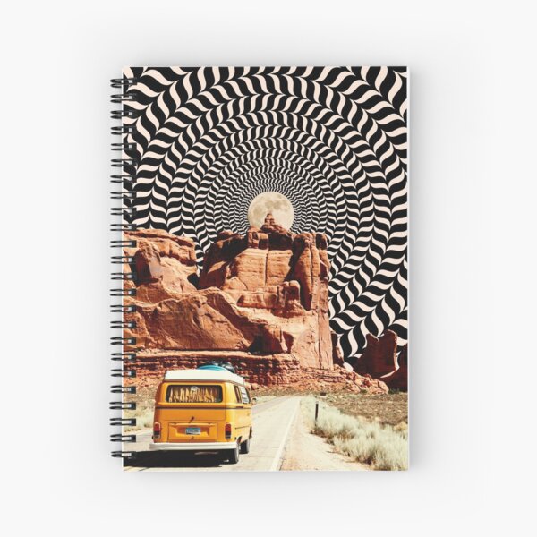 Illusionary Road Trip Spiral Notebook