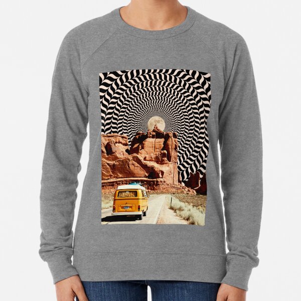 Illusionary Road Trip Lightweight Sweatshirt