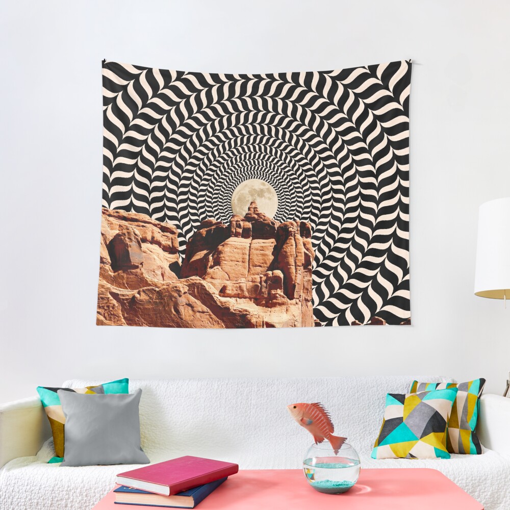 Illusionary Road Trip Tapestry