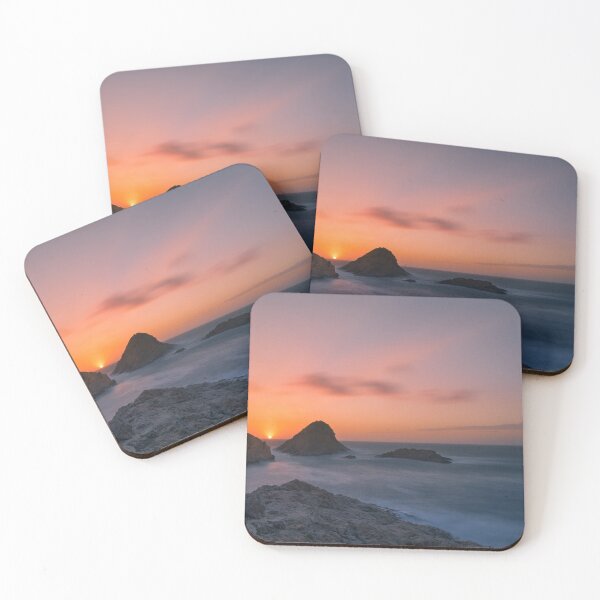 Item preview, Rocky Beach with beautiful sunset designed and sold by JN14364JN.