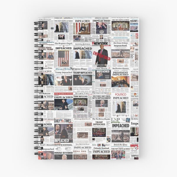 Item preview, Trump Impeached Headlines designed and sold by Montage-Madness.