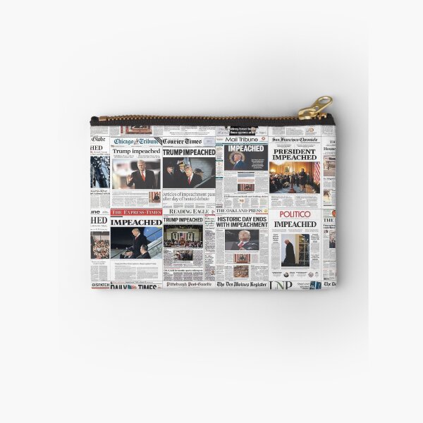 Item preview, Trump Impeached Headlines designed and sold by Montage-Madness.